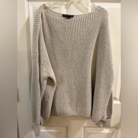 French Connection Cream Crew Neck Sweater - Picture 1 of 5
